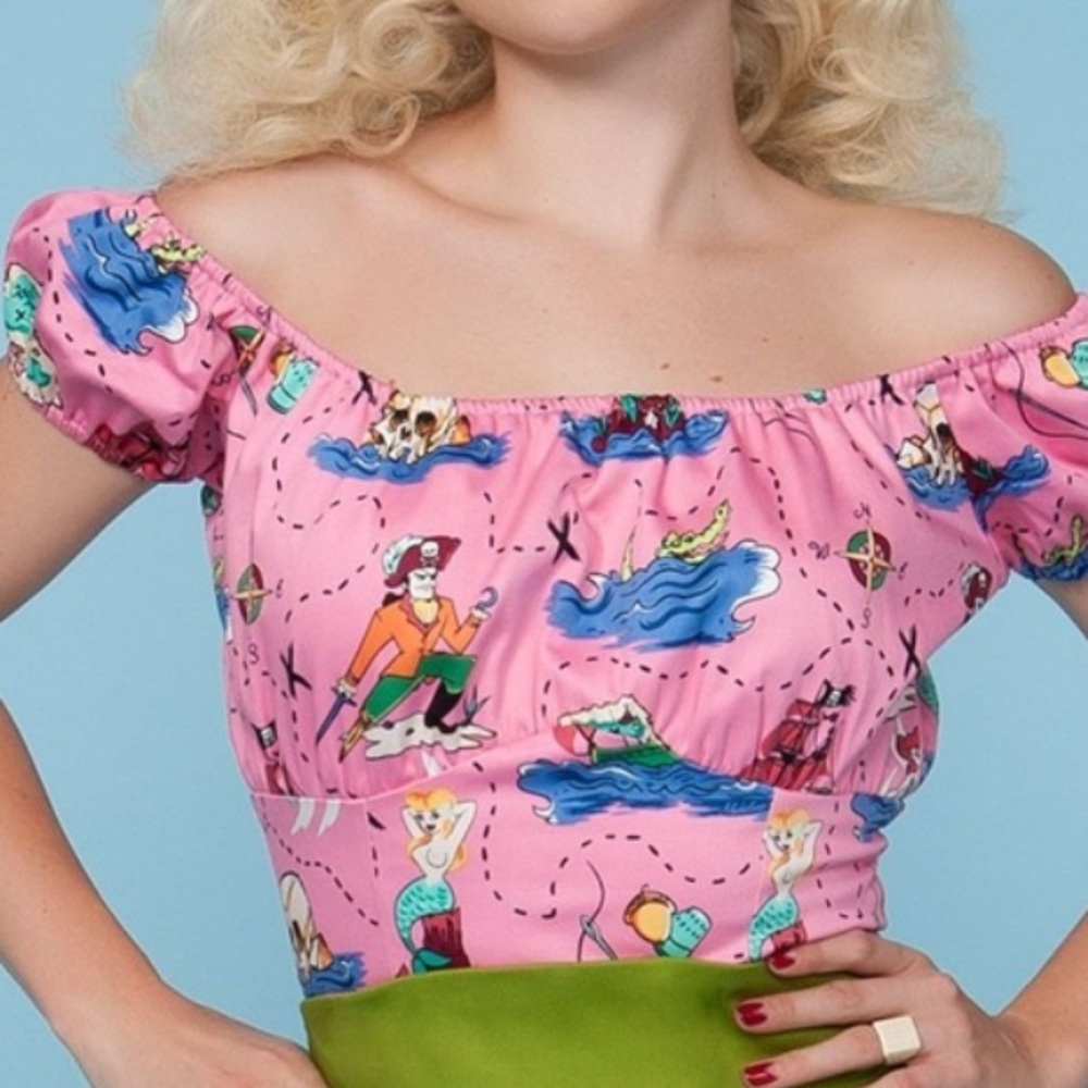 PUG Neverland Peasant Top